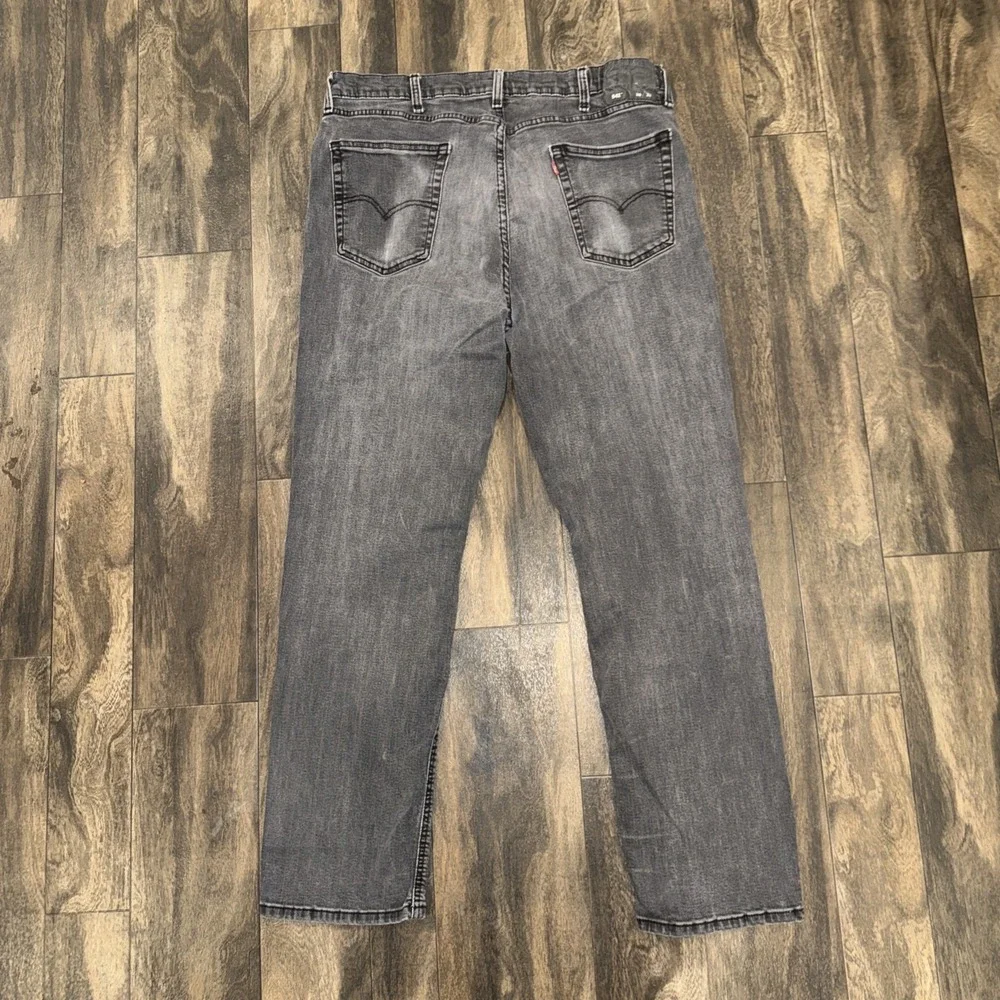 Levi's 541 Slim Fit Straight Leg Dark‎ Wash Grey Denim Jeans Men's Size 38x32